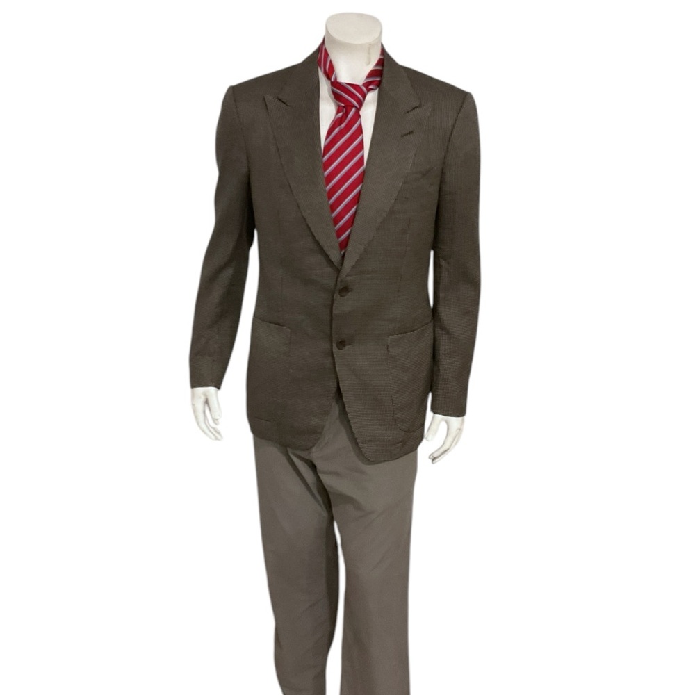 Tom Ford Mens Textured 2 Button Silk Blazer